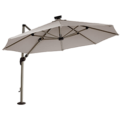 Extra image of Hartman Garden Cantilever Parasol 3m with LED light - Champagne/Linen
