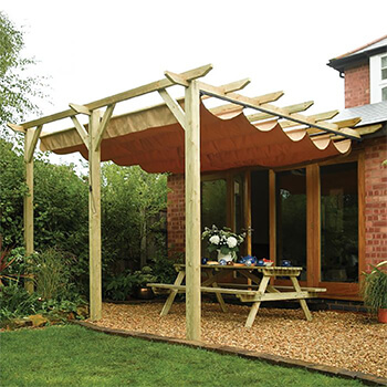 Image of Rowlinson Sienna FSC Wooden Canopy