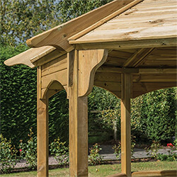 Extra image of Rowlinson Buckingham FSC Wooden Gazebo