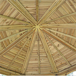 Extra image of Rowlinson Buckingham FSC Wooden Gazebo