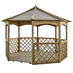 Extra image of Rowlinson Buckingham FSC Wooden Gazebo