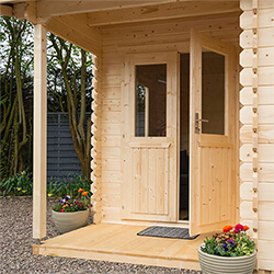 Extra image of Rowlinson Garden Office in a Natural Finish