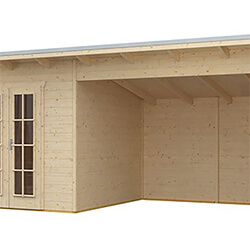 Extra image of Rowlinson Oasis Garden Cabin in a Natural Finish