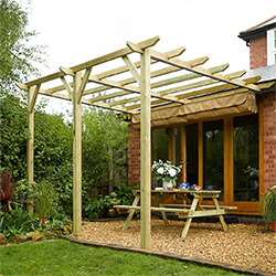 Extra image of Rowlinson Sienna FSC Wooden Canopy
