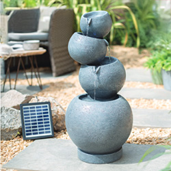 Image of Easy Fountain Balanced Pours  Night and Day Solar Water Feature