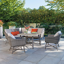Image of Kettler LaMode Weave Corner Sofa Dining Set