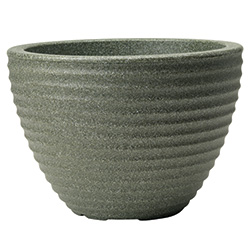 Image of Stewart 49cm Low Honey Pot Planter - Marble Green