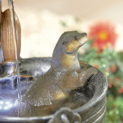 Extra image of Easy Fountain Playful Otters Garden Water Feature