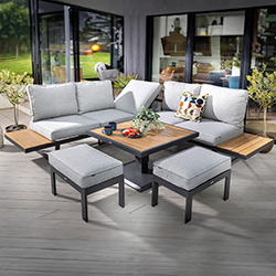 Extra image of Hartman Sonas Square Corner Platform Set in Matt Xerix / Haze