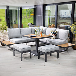 Extra image of Hartman Sonas Square Corner Platform Set in Matt Xerix / Haze
