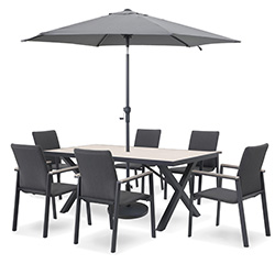 Extra image of Kettler Tudor 6 Seat Rectangular Dining Set