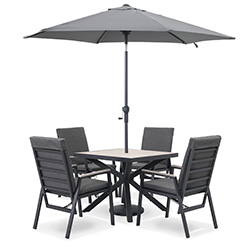 Extra image of Kettler Tudor 4 Seat Reclining Dining Set