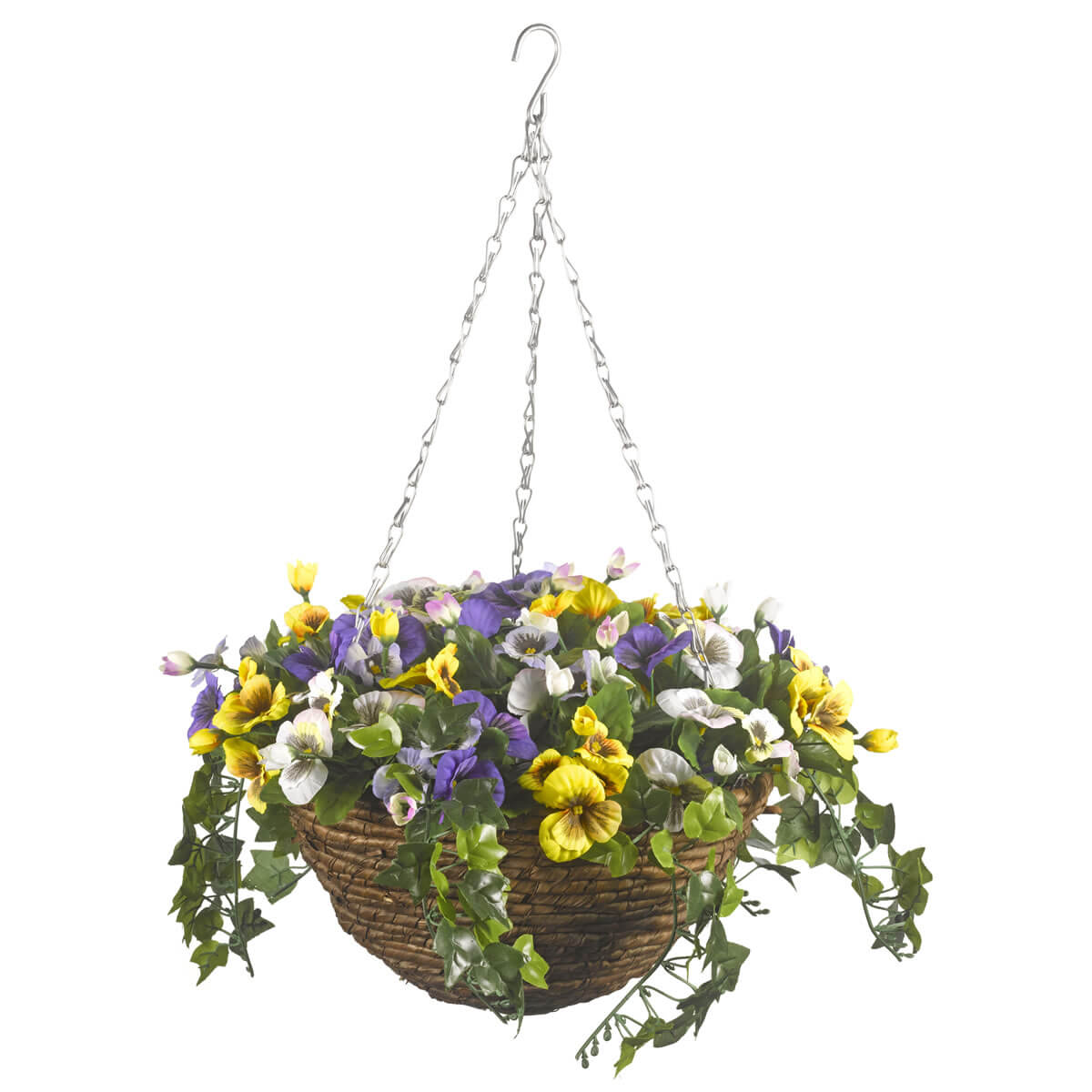 Extra image of Easy Basket - Pansies - Hanging Basket