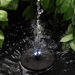Small Image of Sunjet 300 Solar Powered Water Fountain With Light