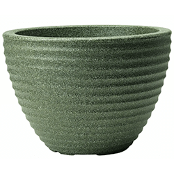 Image of Stewart 37cm Low Honey Pot Planter - Marble Green