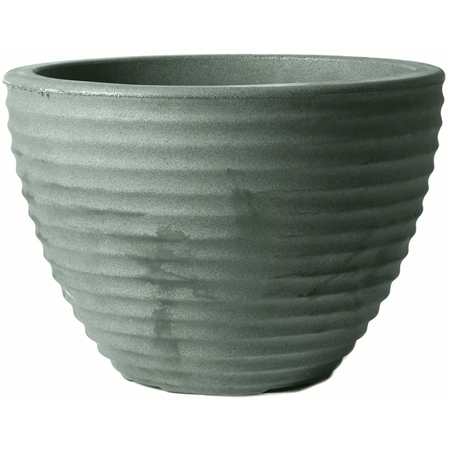 Image of Stewart 37cm Low Honey Pot Planter - Millstone Grey