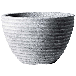 Image of Stewart 37cm Low Honey Pot Planter - Alpine Grey
