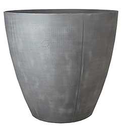 Extra image of Stewart 40cm Low Round Beton Planter in Dark Grey