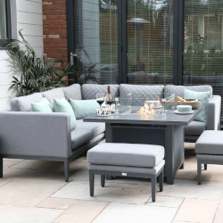 Extra image of Supremo Mirfield Mini Modular Corner Set with Square Firepit Table