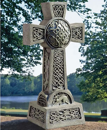 Image of Donegal Celtic High Cross Resin Ornament by Design Toscano