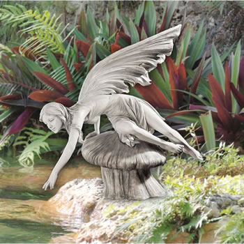 Image of The Daydream Fairy Resin Garden Ornament by Design Toscano
