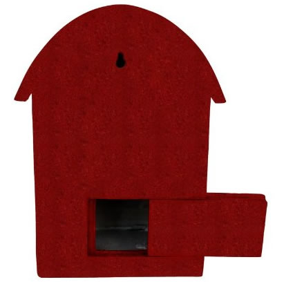 Extra image of Vivid Arts Post Box Birdhouse - Resin Letterbox Bird Box
