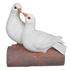 Image of Natures Friends Doves - Resin Garden Ornament