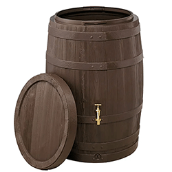 Extra image of Garantia Barrica Rainwater Barrel, 420 litres, in Brown