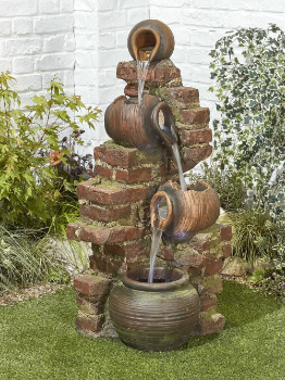 Image of Flowing Jugs Easy Fountain Garden Water Feature