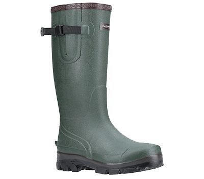 Image of Cotswold Grange Buckle Fastening Wellington Boot in Green