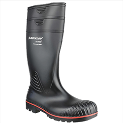 Small Image of Dunlop Acifort Heavy Duty Full Safety Wellington in Black
