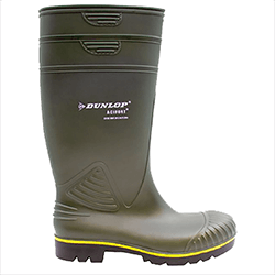 Small Image of Dunlop Acifort Heavy Duty Full Safety Wellington in Green