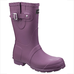 Small Image of Cotswold Windsor Short Wellington Boot in Purple