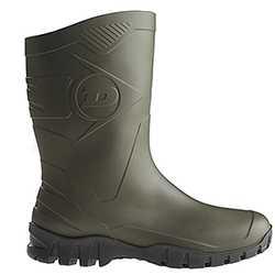 Small Image of Dunlop Dee Calf Length Wellington Boot in Green