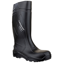 Image of Dunlop Purofort + Full Safety Wellington Boot in Black