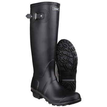 Image of Womens Cotswold Sandringham Wellington Boots - Black - UK Size 6