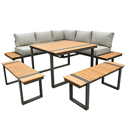 Extra image of Garden Living Cozumel Casual Corner Set by Woodlodge