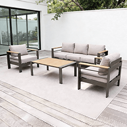 Image of Garden Living Cozumel Lounge Set by Woodlodge