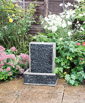 Image of EX-DISPLAY / COLLECTION ONLY -Woodlodge Harbour Slate Wall Water Feature
