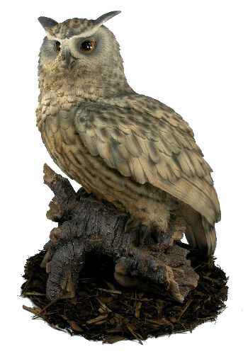Eagle Owl - Resin Garden Ornament - Spin Image